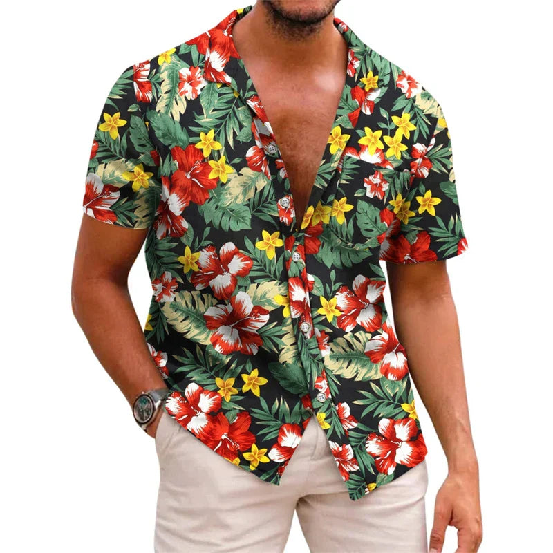 Florida Floral Summer Shirt for Men